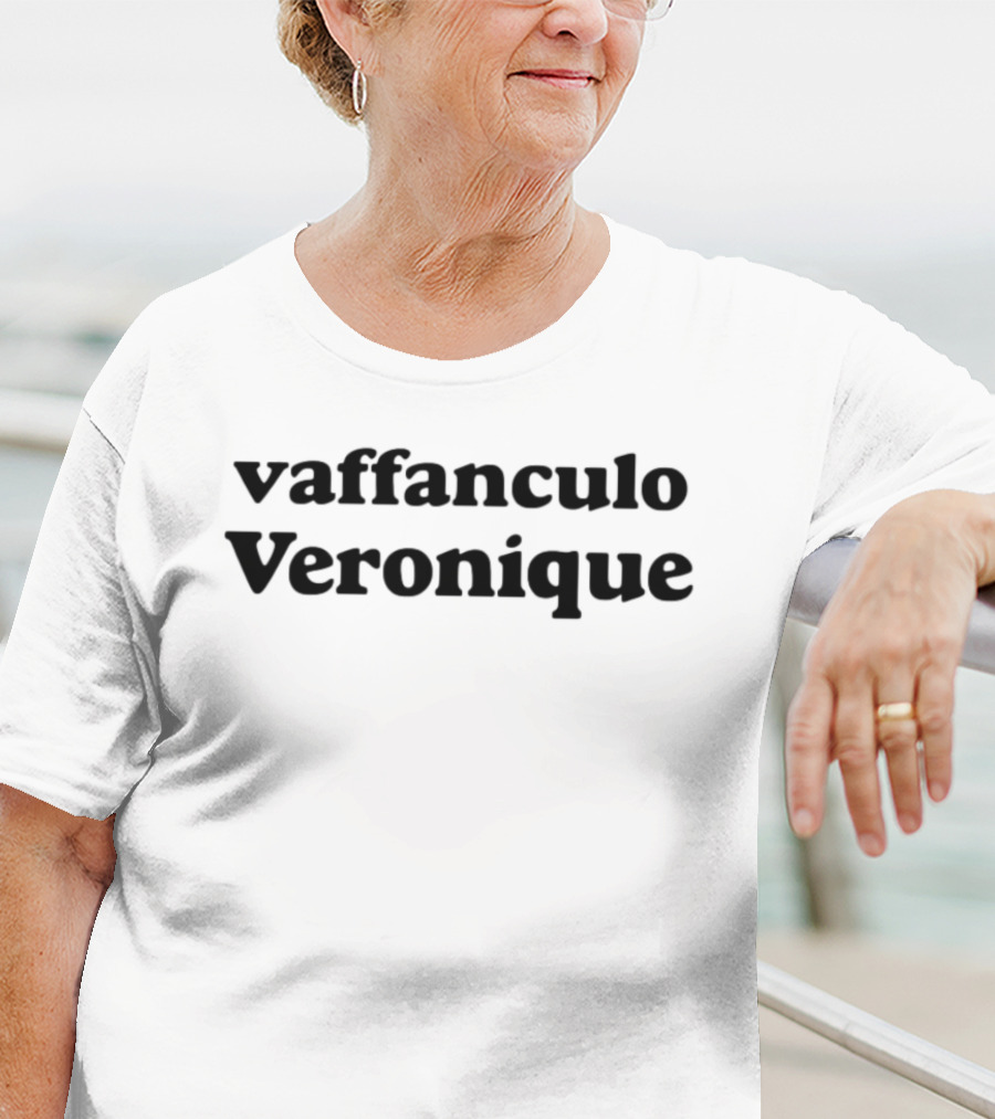 Vaffanculo Veronique Phrase Bold Text Style T-Shirt