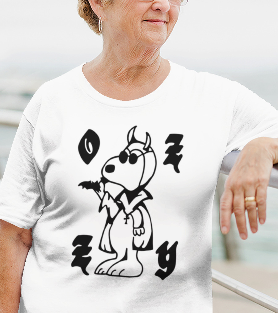 Chinacat Ozzy Featuring Skeleton And Roses T-Shirt