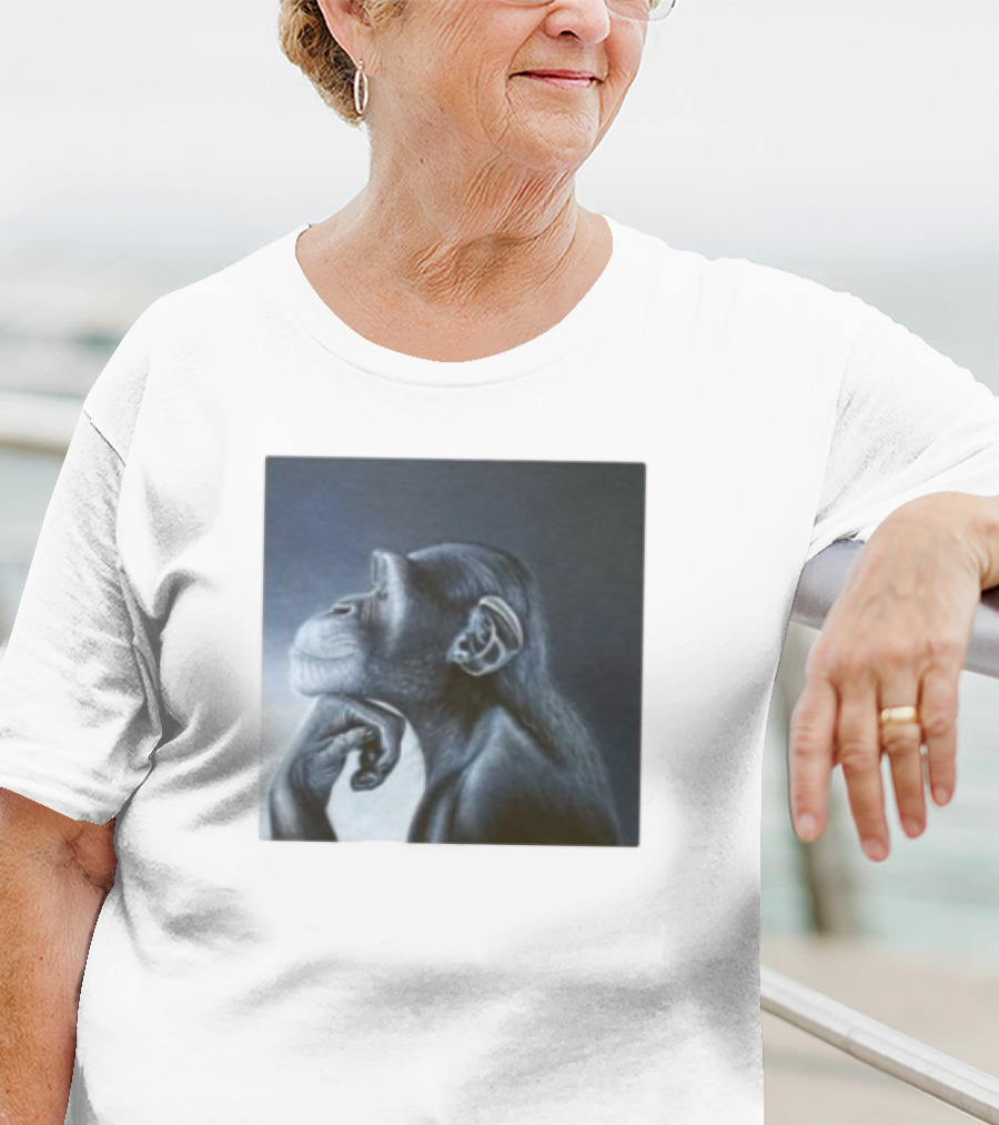 Monkey Rage Thoughtful Pose T-Shirt
