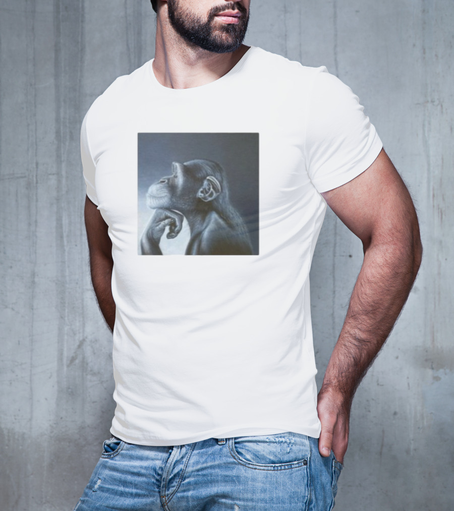 Monkey Rage Thoughtful Pose T-Shirt