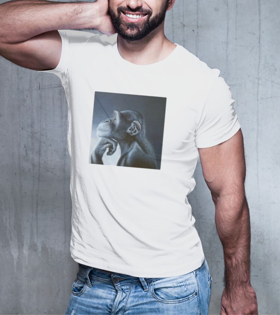 Monkey Rage Thoughtful Pose T-Shirt