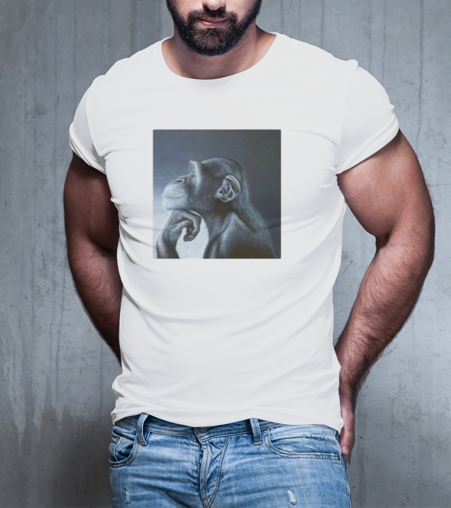 Monkey Rage Thoughtful Pose T-Shirt