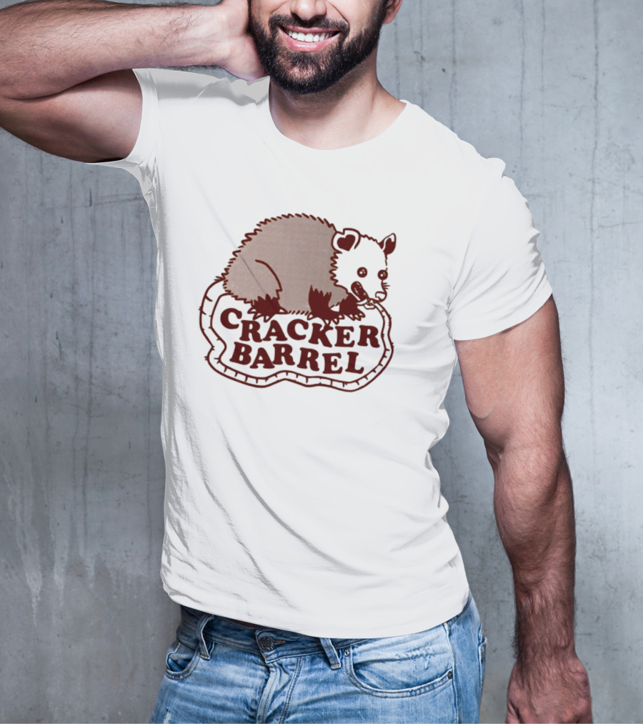 Cracker Barrel Possum Vintage Style Logo T-Shirt