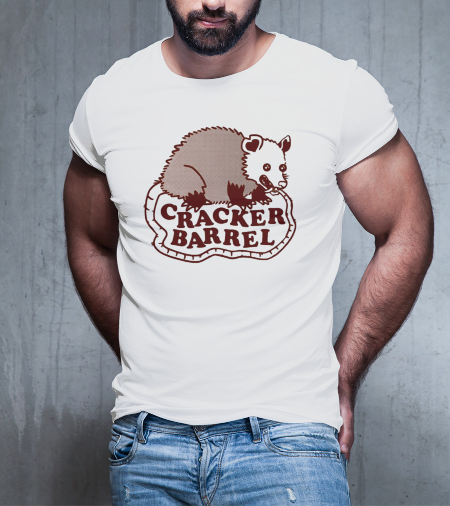 Cracker Barrel Possum Vintage Style Logo T-Shirt