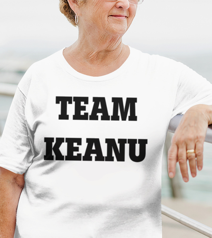 Team Keanu Simple Text Fan Logo T-Shirt