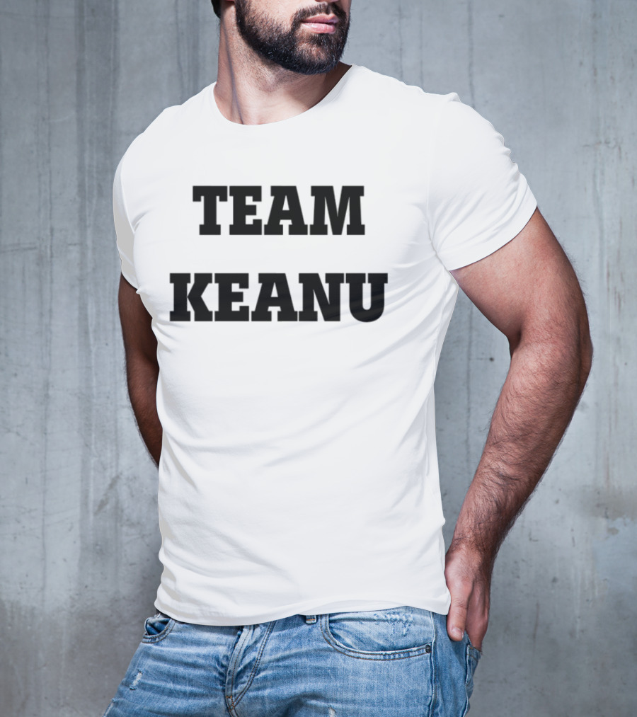 Team Keanu Simple Text Fan Logo T-Shirt