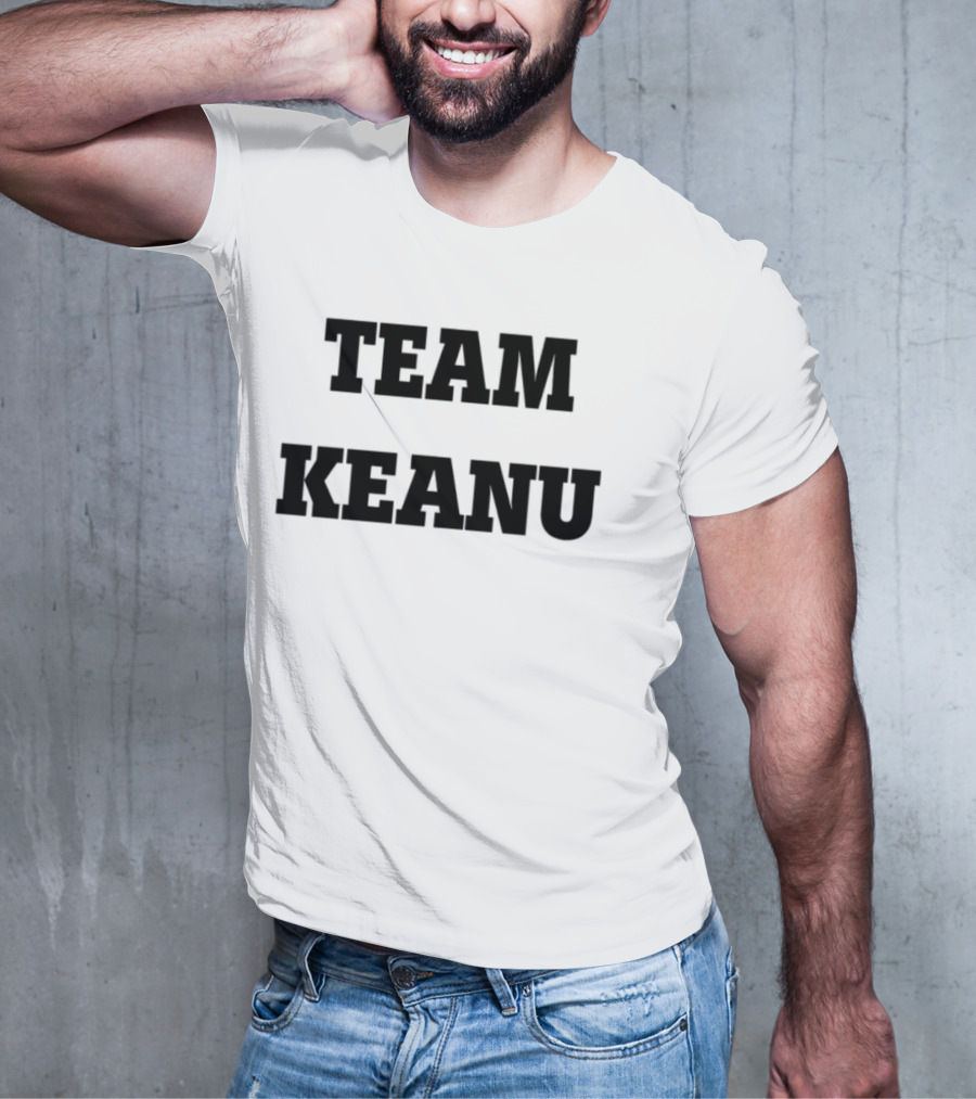 Team Keanu Simple Text Fan Logo T-Shirt