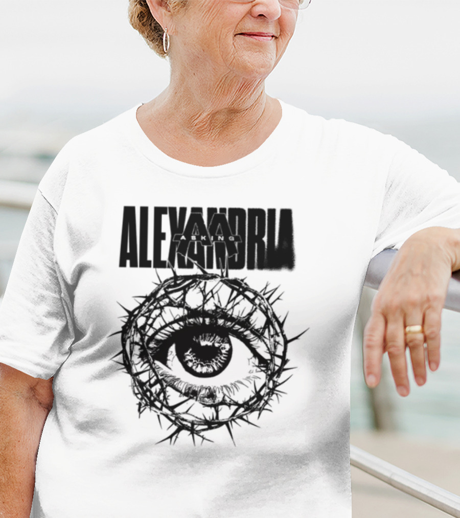 Asking Alexandria Stand Up And Scream Thorn Eye Design T-Shirt