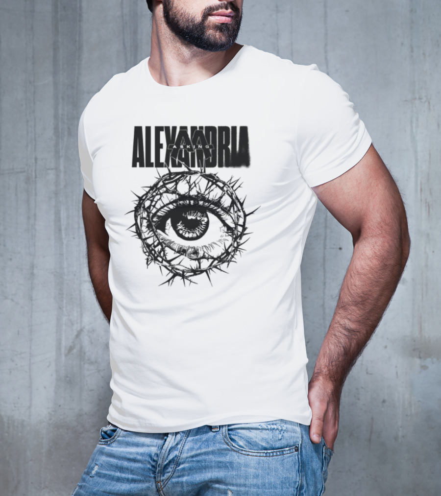 Asking Alexandria Stand Up And Scream Thorn Eye Design T-Shirt