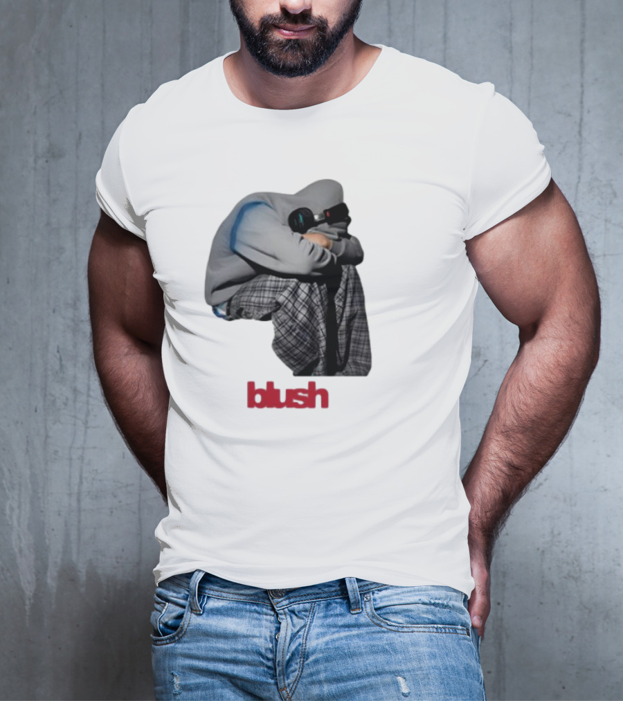 Blush Headphones Plaid Pants Mood T-Shirt