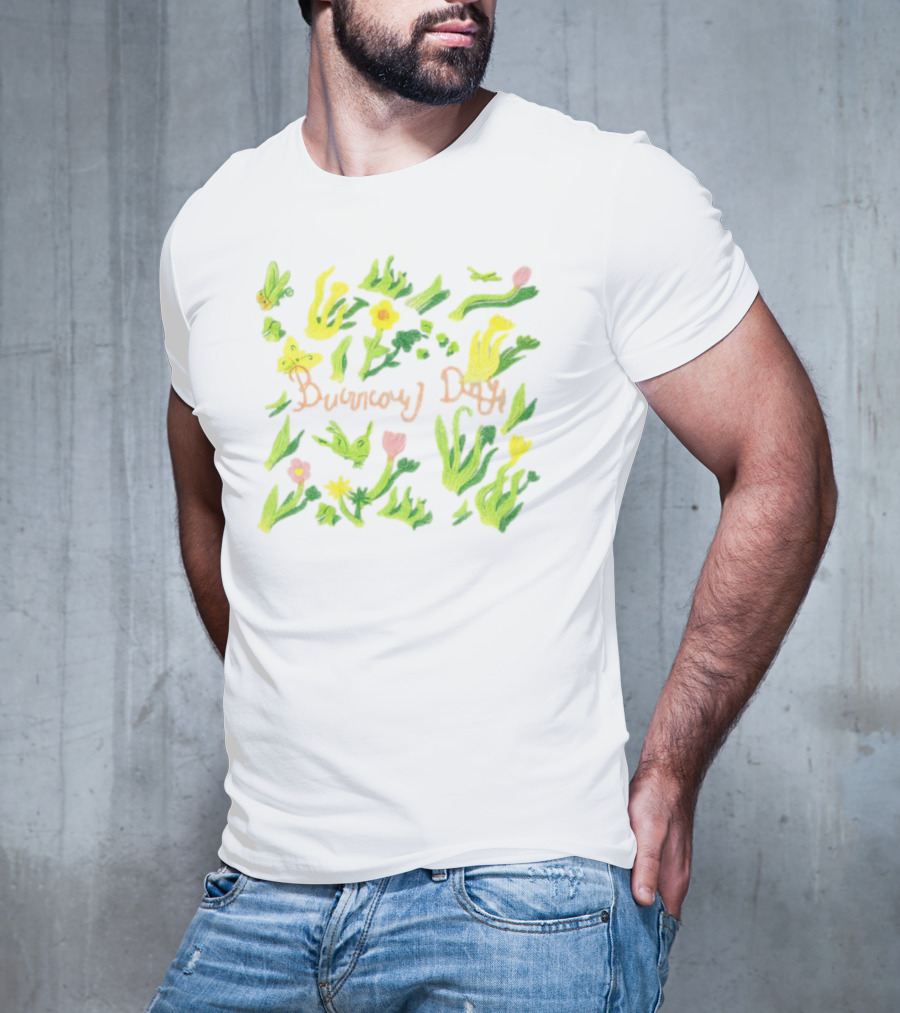 Burnout Days Pastel Floral Pattern T-Shirt