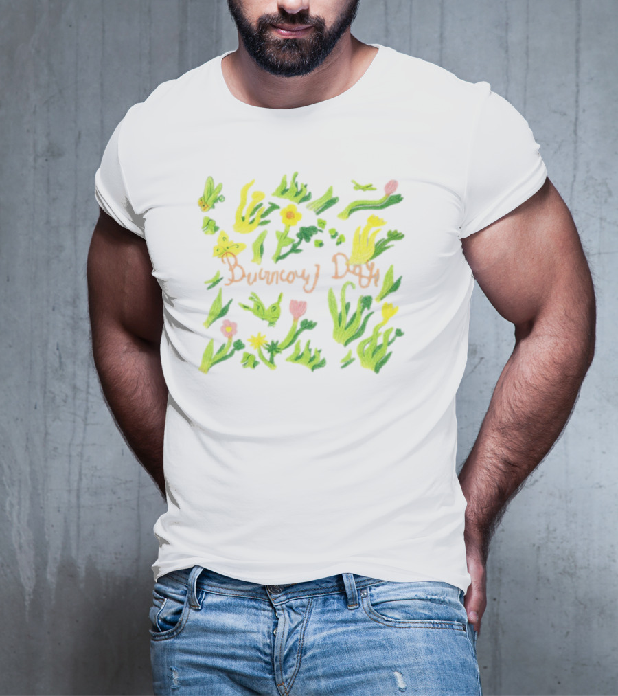 Burnout Days Pastel Floral Pattern T-Shirt
