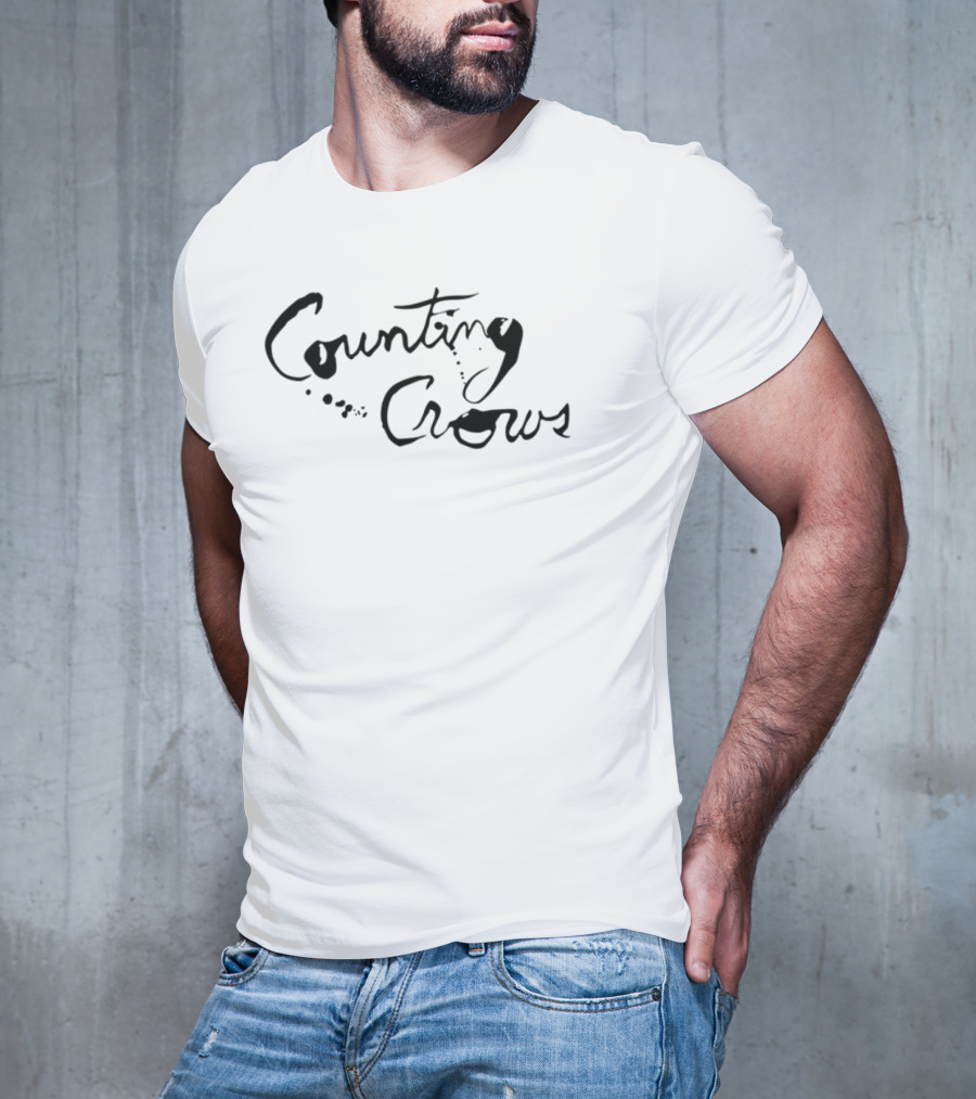 Counting Crows Script Text T-Shirt