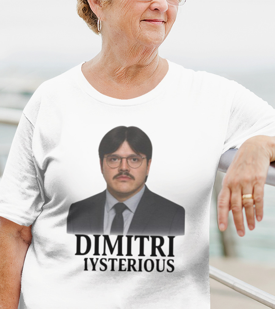 Dimitri Mysterious Suit Glasses Mustache T-Shirt