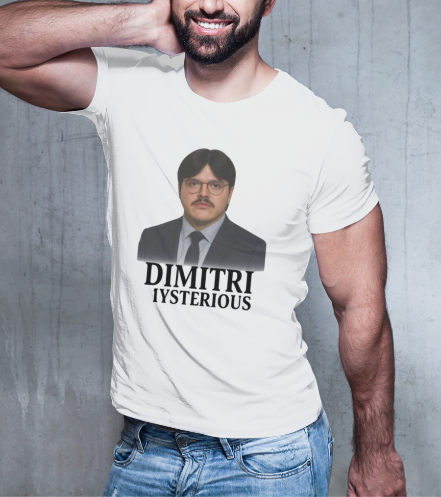 Dimitri Mysterious Suit Glasses Mustache T-Shirt