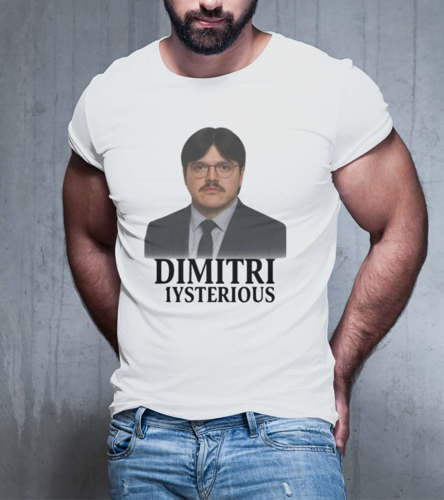 Dimitri Mysterious Suit Glasses Mustache T-Shirt