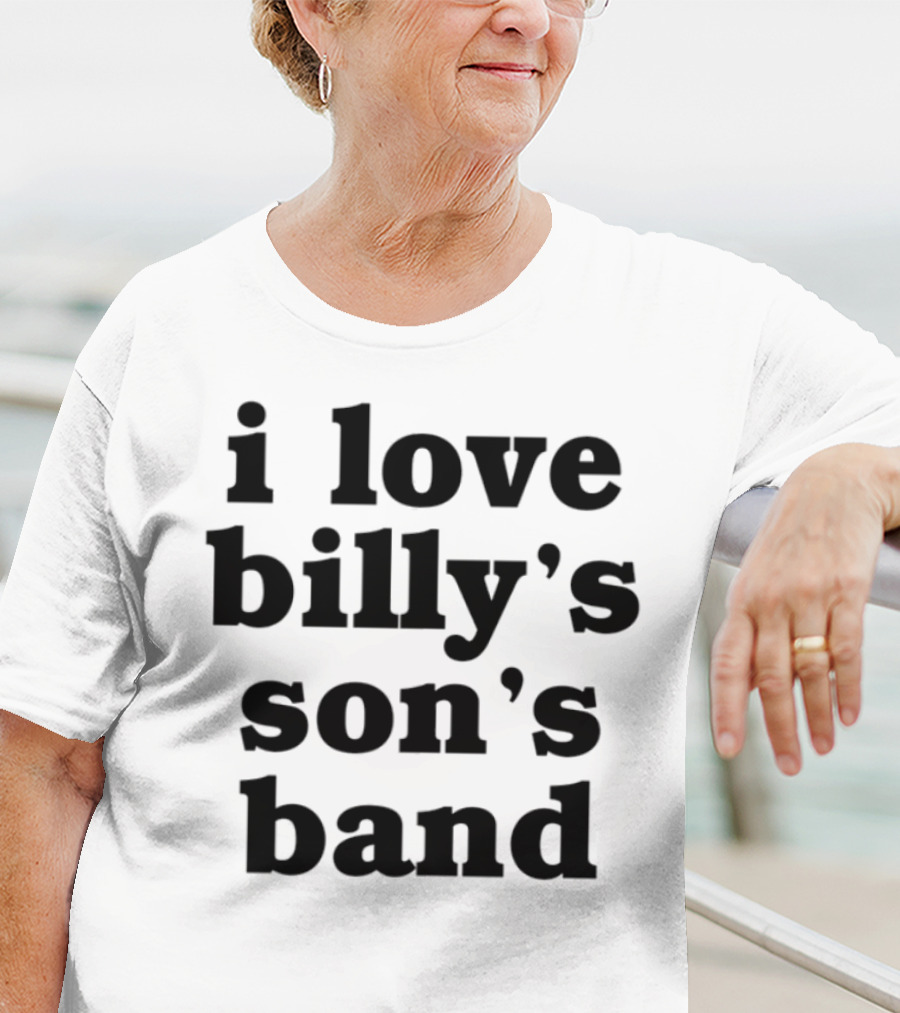 I Love Billy's Son's Band Retro Style Music Enthusiasts T-Shirt