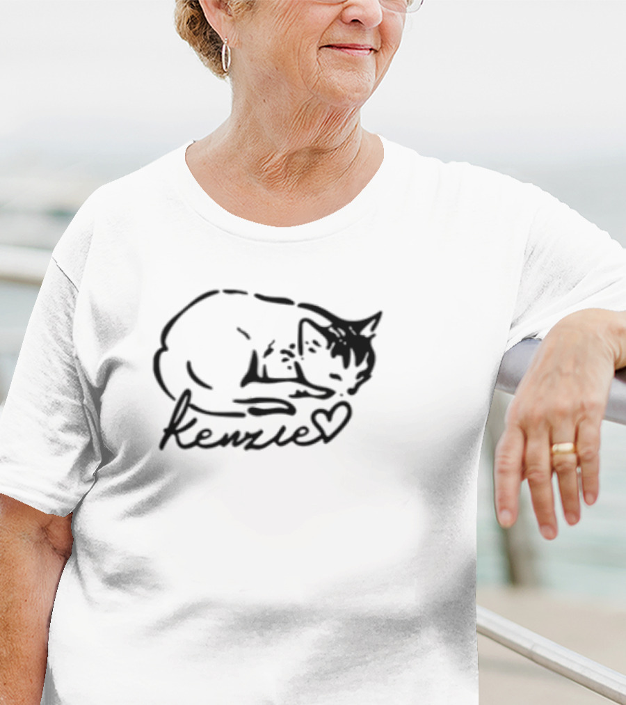Kenzie Cat Purr More Hiss Less Paw-sitive Vibes T-Shirt
