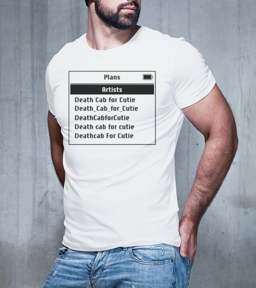 Plans Artists Death Cab For Cutie Coffee Cup T-Shirt