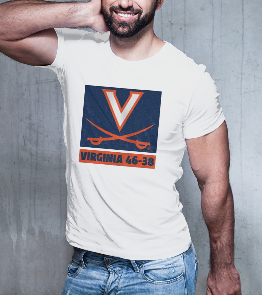 UVA Cavaliers Victory Hoos Did It Again Virginia 46-38 T-Shirt