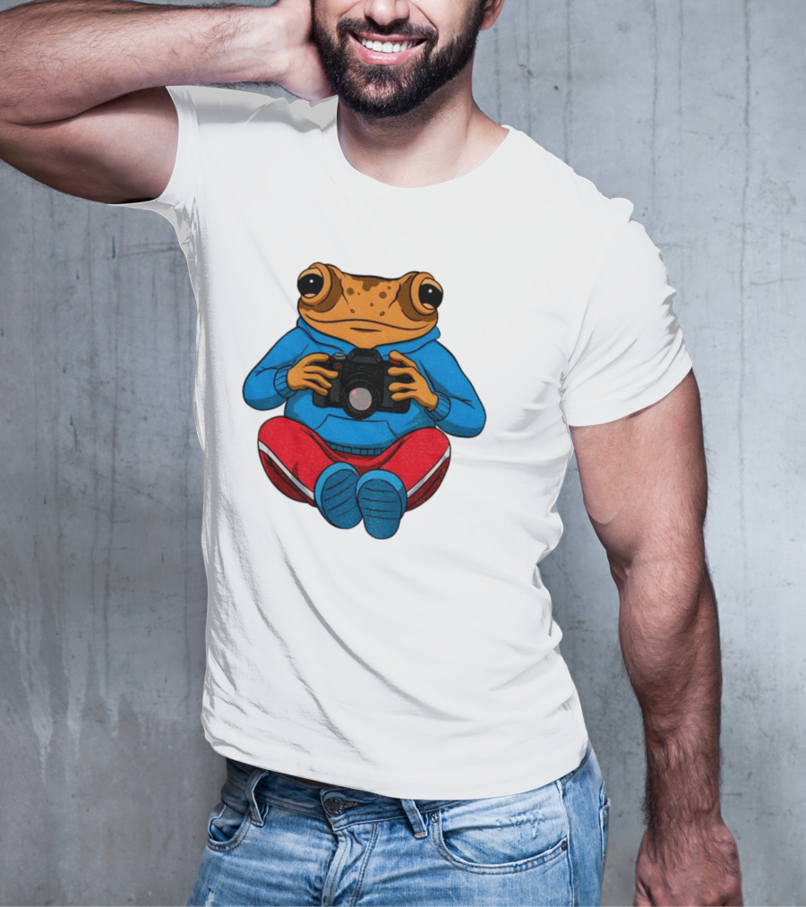 Bad Bunny Sapo Concho Frog With Camera Blue Red Pants T-Shirt