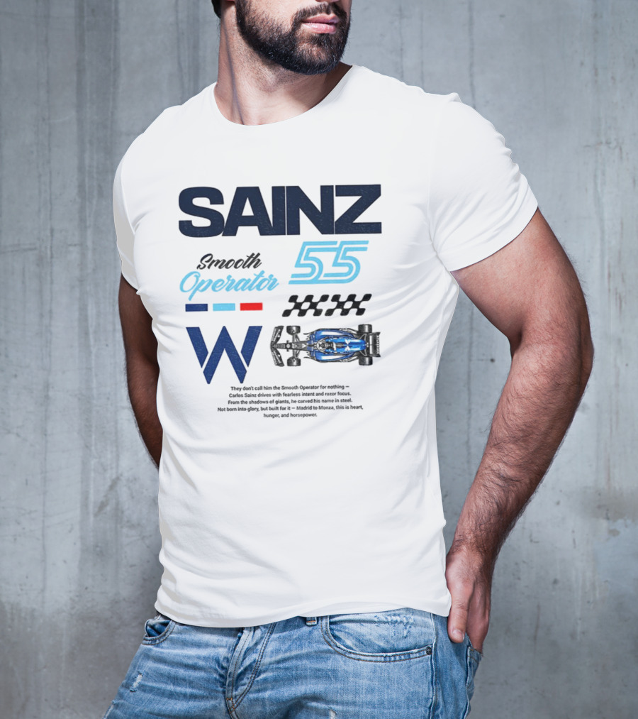 Sainz Operator 55 Williams Racing Smooth Operator T-Shirt