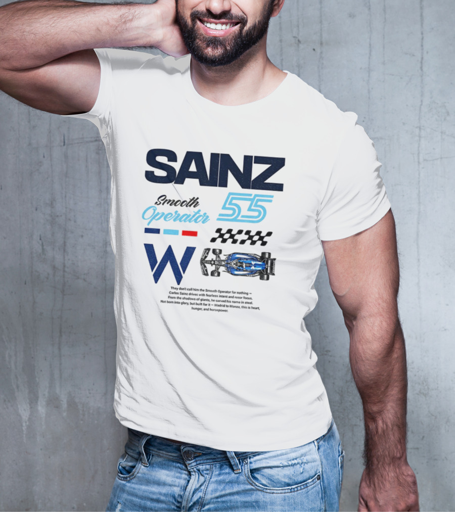 Sainz Operator 55 Williams Racing Smooth Operator T-Shirt
