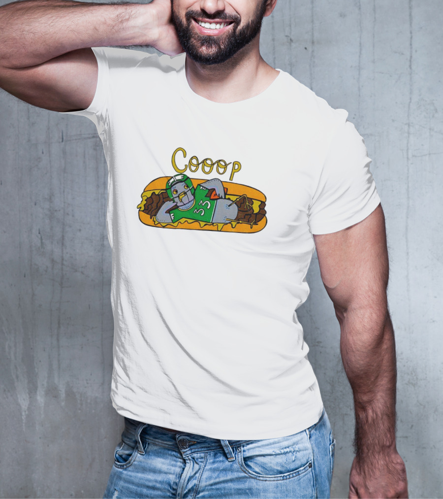 Cooop 33 Philadelphia Eagles Funny Hot Dog Meme T-Shirt