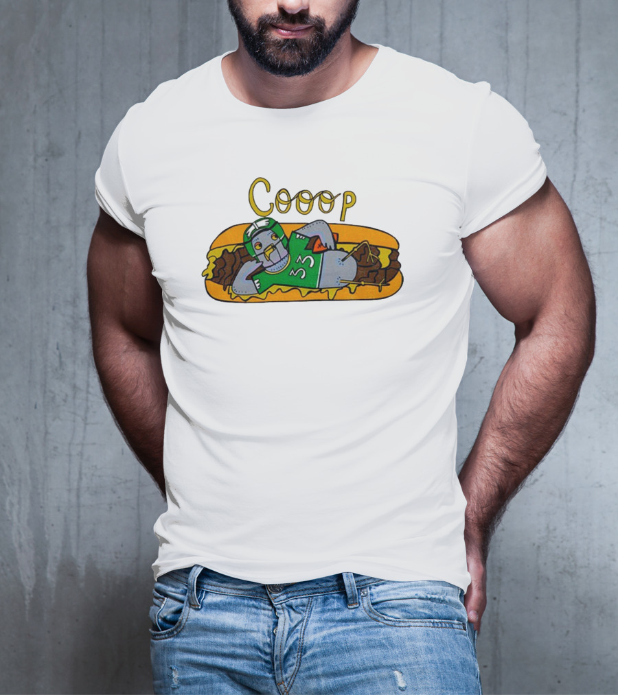 Cooop 33 Philadelphia Eagles Funny Hot Dog Meme T-Shirt