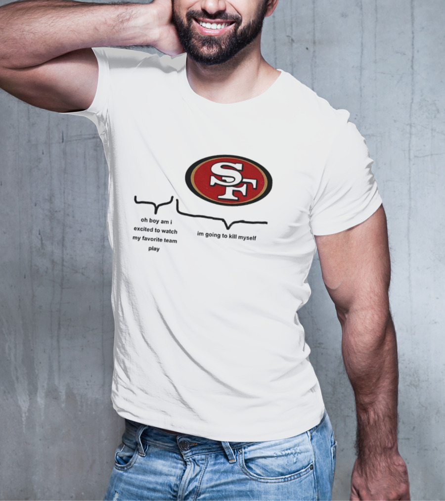San Francisco 49ers NFL Football SF Oval Enthusiast Excitement T-Shirt