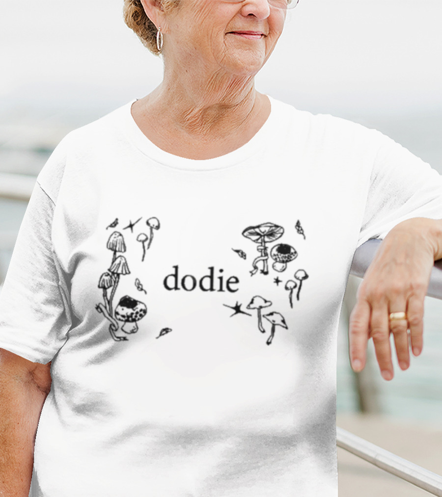 Dodie Aesthetic Mushroom Forest Motif T-Shirt