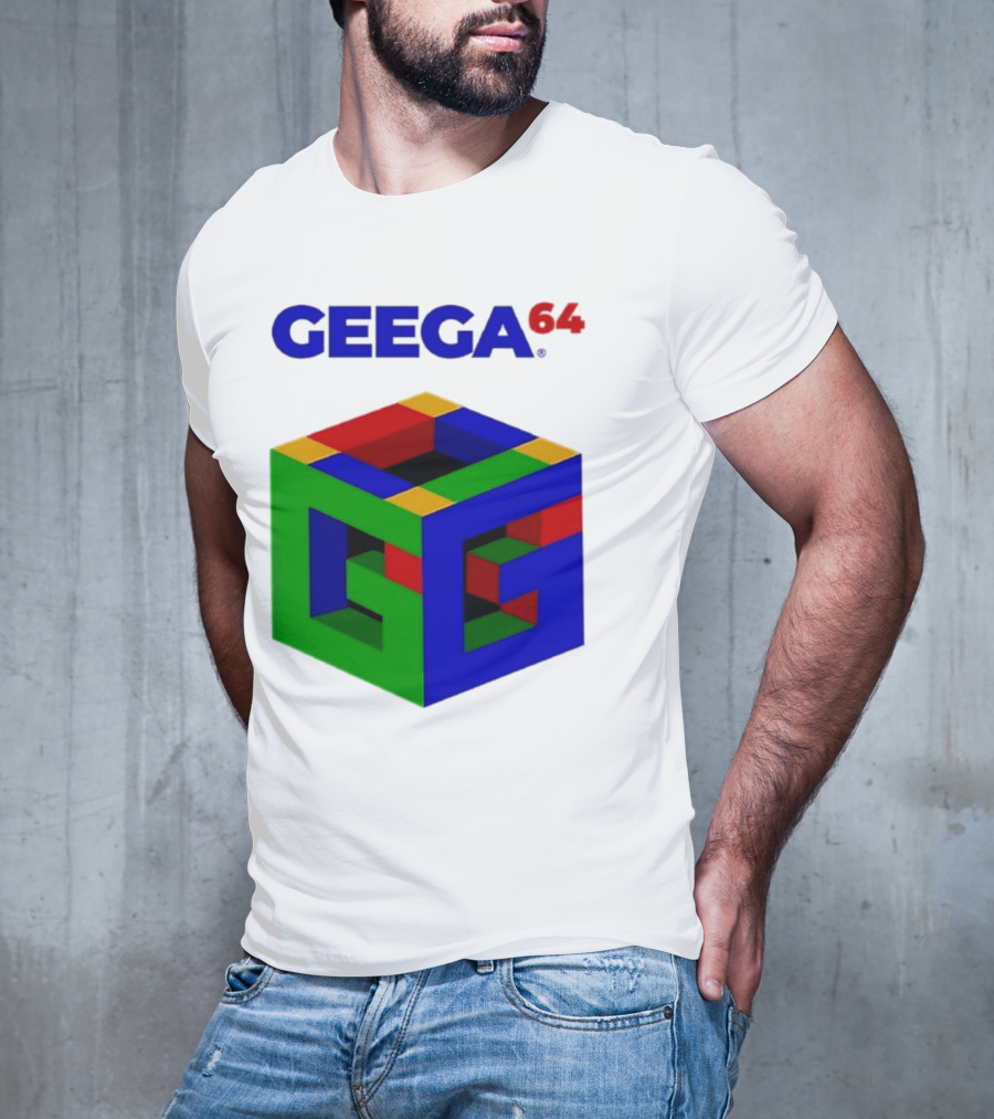 Geega 64 Cube Illusion Design T-Shirt