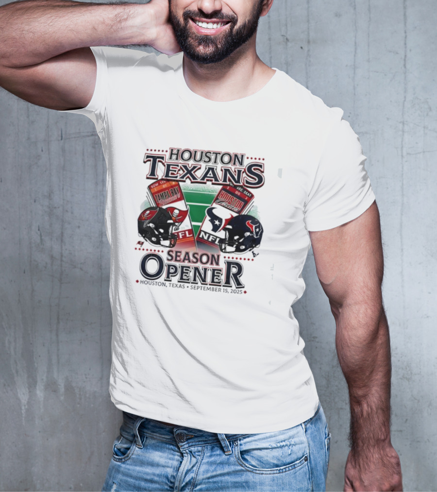 Houston Texans Vs Tampa Bay Buccaneers Season Opener September 15 2023 Houston Texas T-Shirt