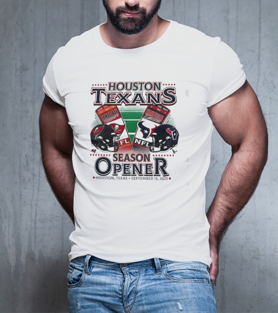 Houston Texans Vs Tampa Bay Buccaneers Season Opener September 15 2023 Houston Texas T-Shirt
