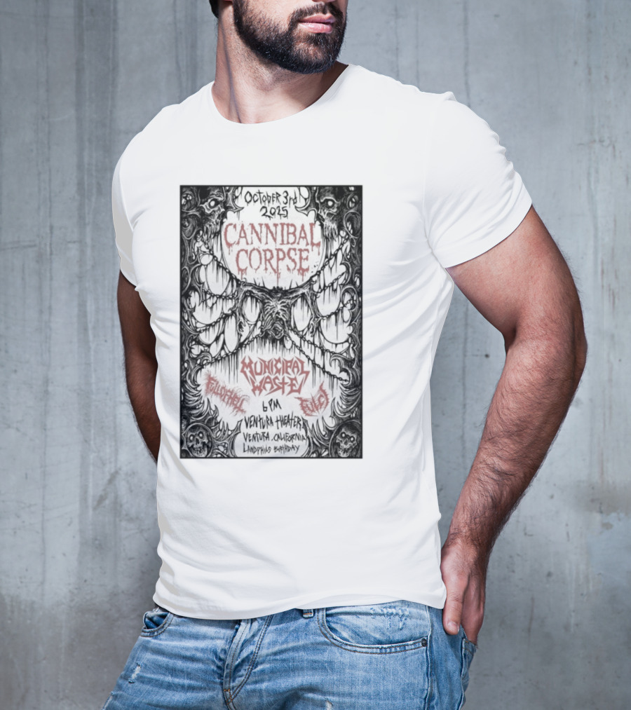Municipal Waste Live Ventura California October 3 2025 T-Shirt