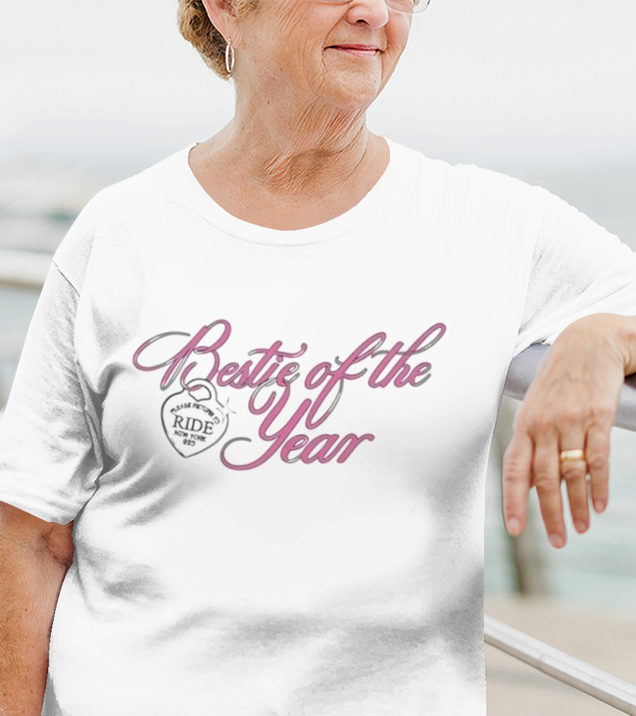Ride Bestie Of The Year 2025 Heart Charm T-Shirt