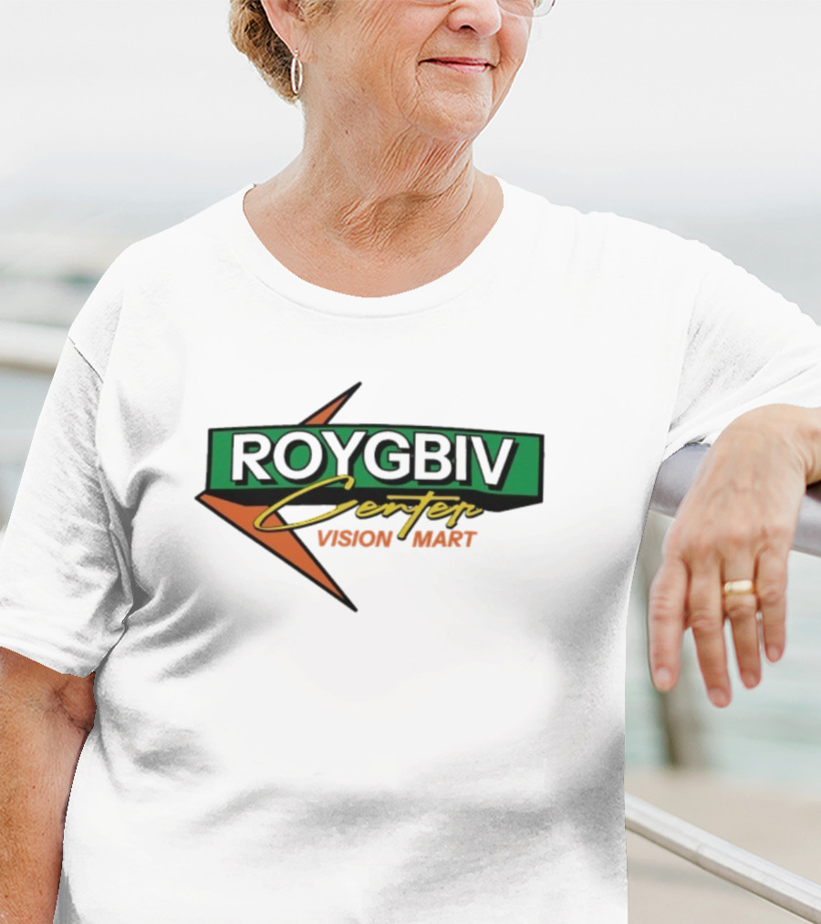 ROYGBIV Center Vision Mart Star Logo Retro Style T-Shirt