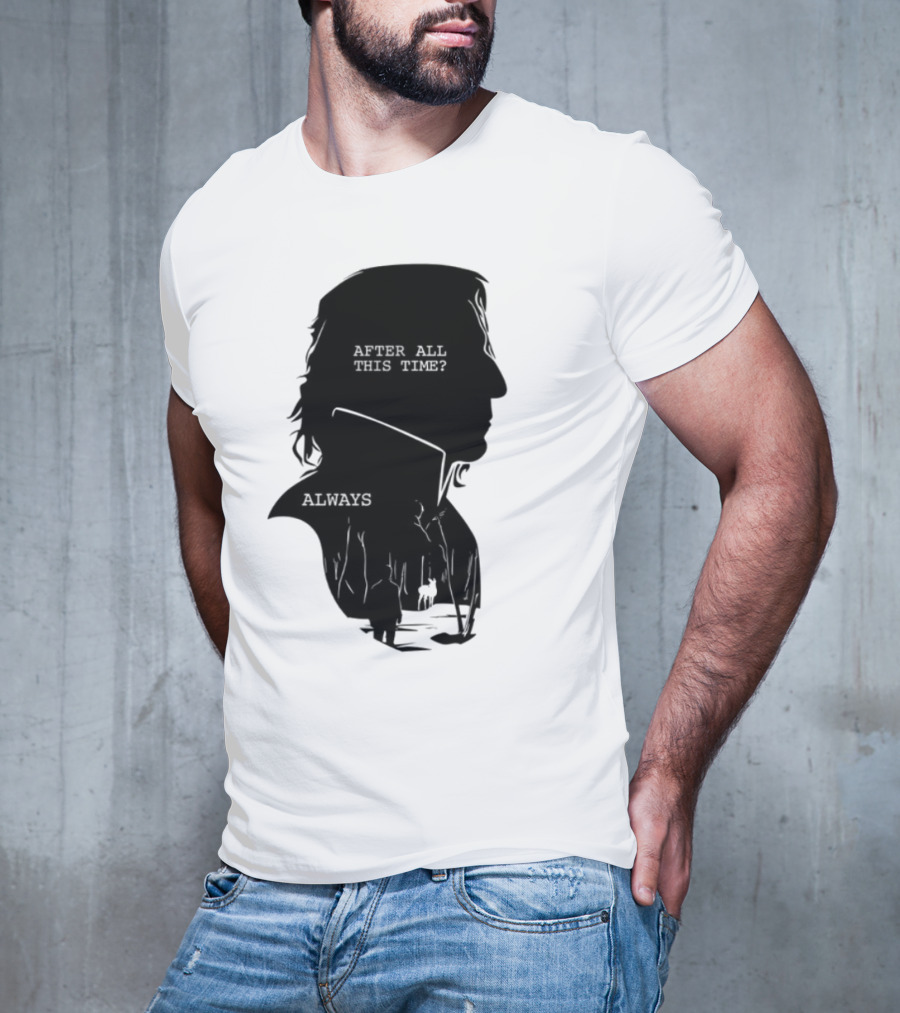 Alan Rickman Always After All This Time Silhouette T-Shirt
