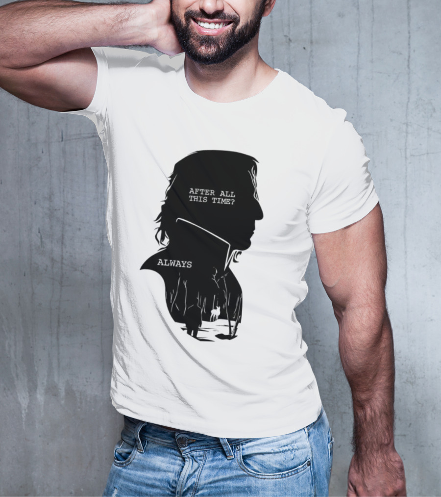 Alan Rickman Always After All This Time Silhouette T-Shirt