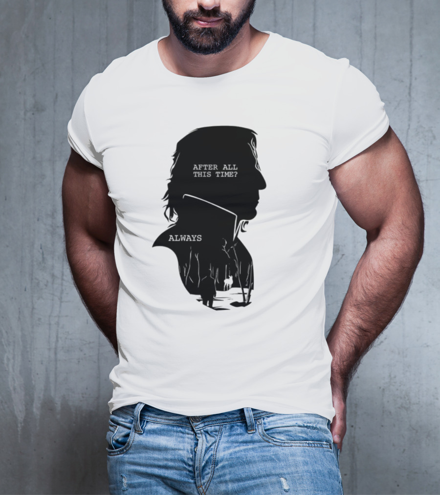 Alan Rickman Always After All This Time Silhouette T-Shirt