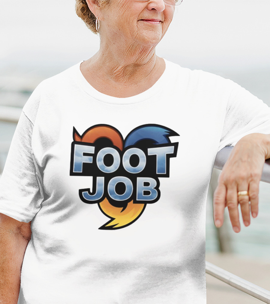 "Footjob Heroes Adventure Icon Parody" T-Shirt