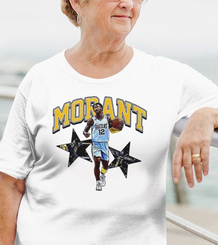 Morant Grizzlies Number 12 NBA Basketball Star T-Shirt