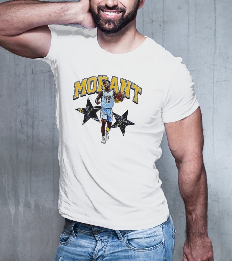 Morant Grizzlies Number 12 NBA Basketball Star T-Shirt