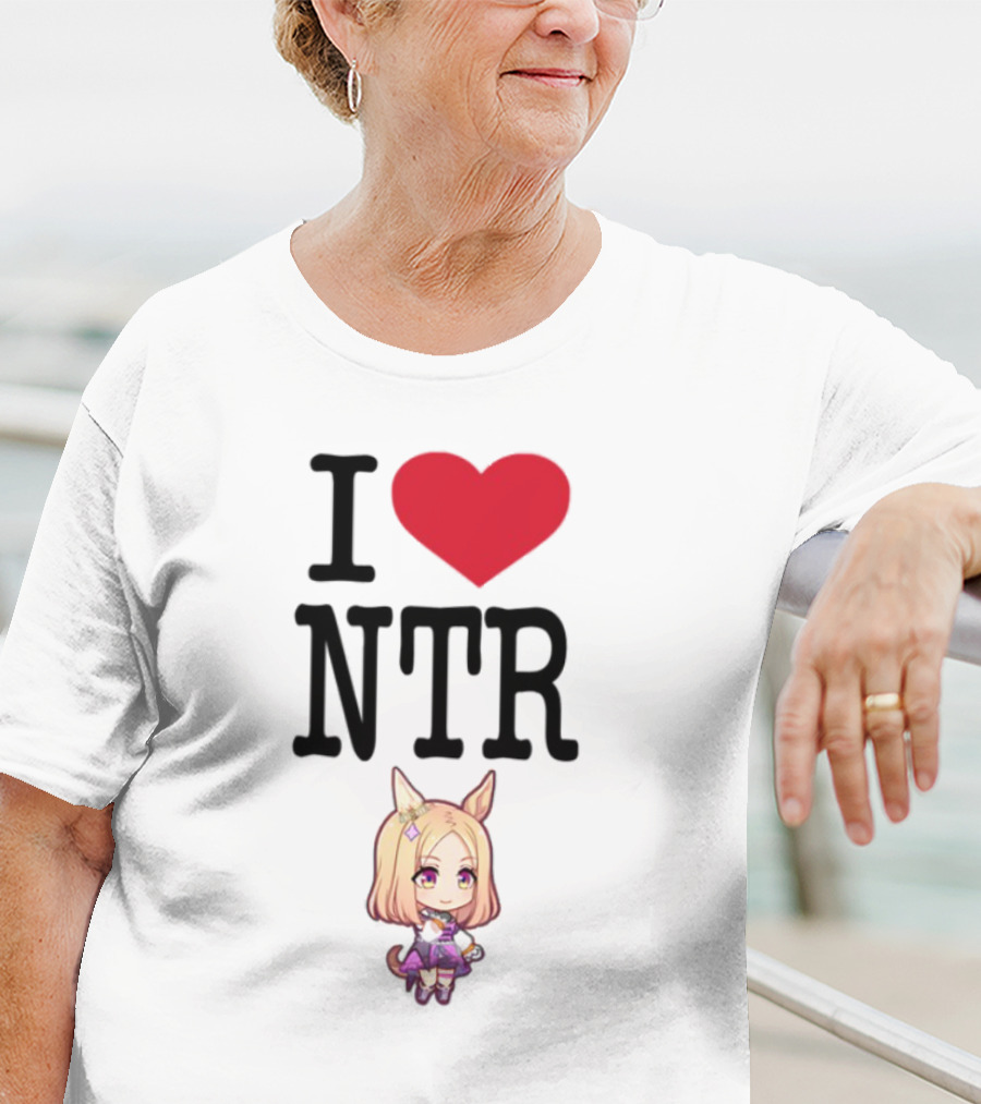 I Love NTR Uma Musume Cute Anime Girl Character T-Shirt