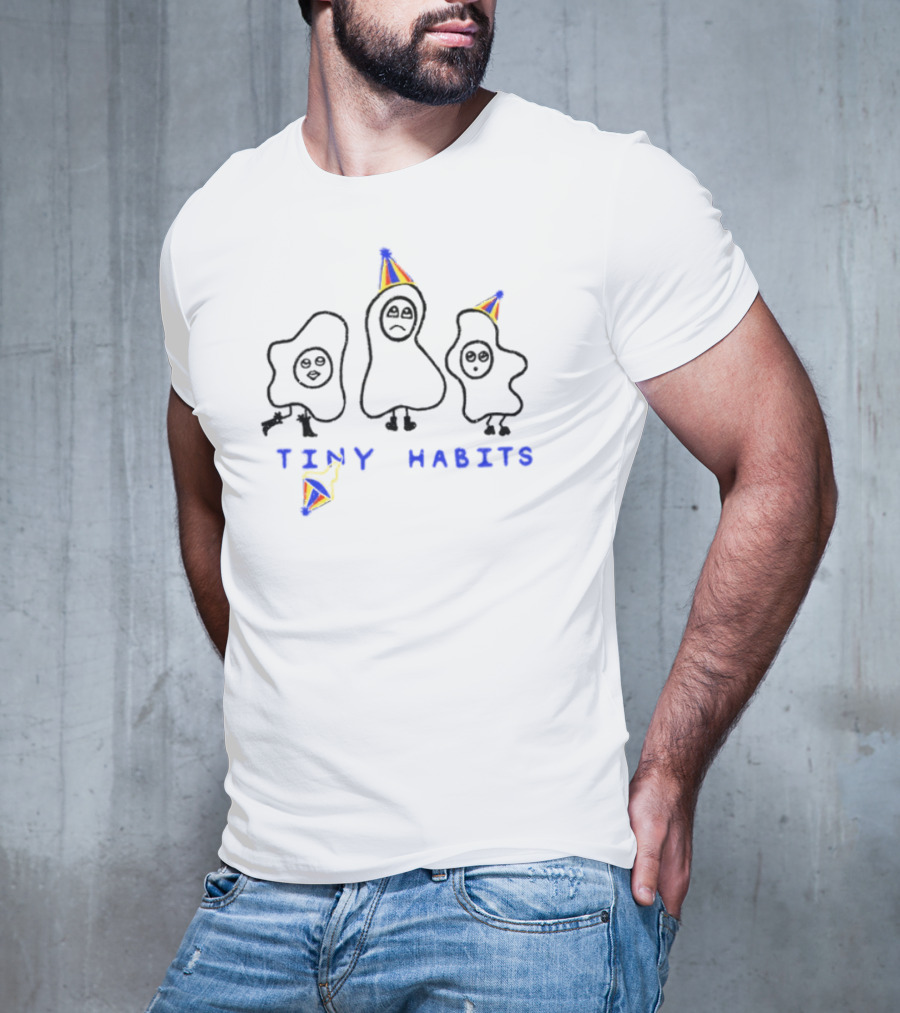 Tiny Habits Party Egg Trio With Rainbow Hats T-Shirt