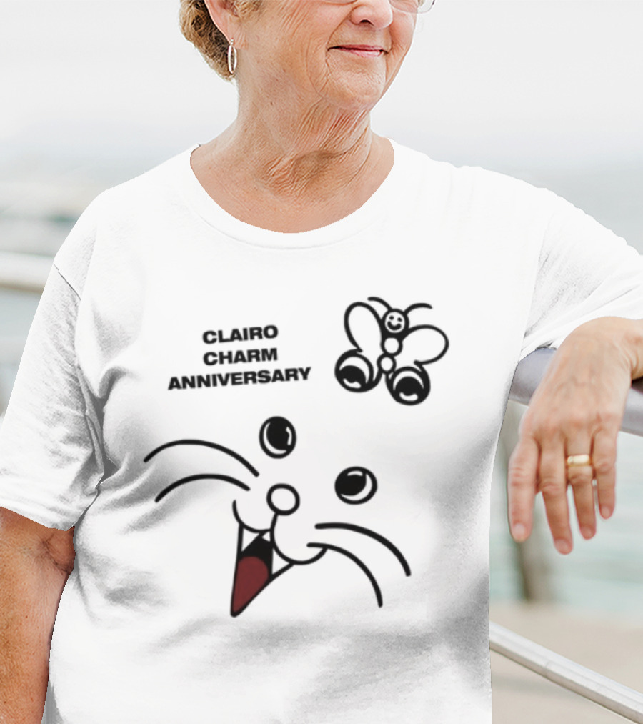 Clairo Charm Anniversary 2025 Red Heart Doodle Design T-Shirt