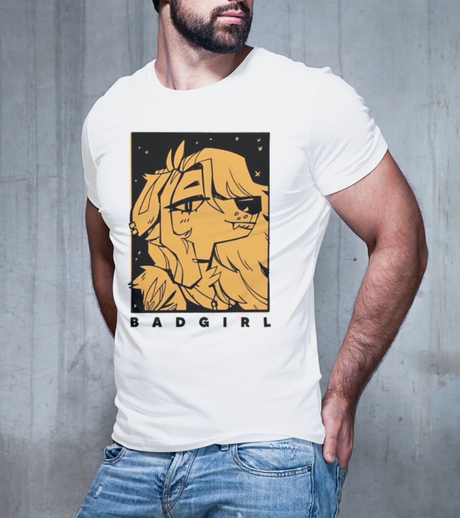 Doubledog Bad Girl Retro Cartoon Style T-Shirt