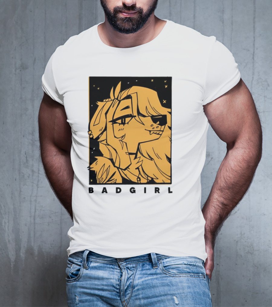 Doubledog Bad Girl Retro Cartoon Style T-Shirt