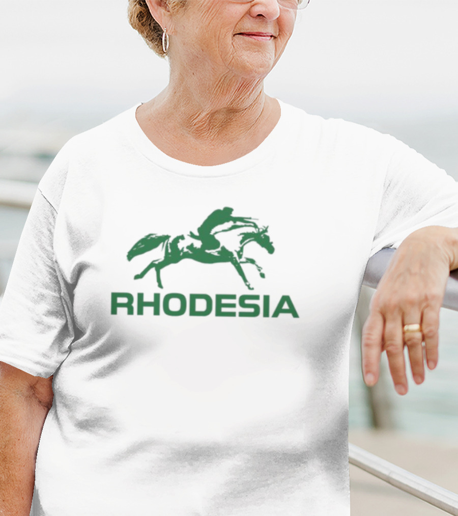 Rhodesia Green Horse Pegasus Emblem T-Shirt