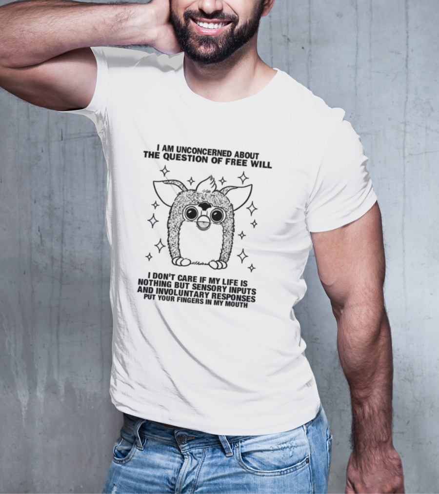 I Am Unconcerned About The Question Of Free Will With Mysterious Creature Surrounded By Stars T-Shirt